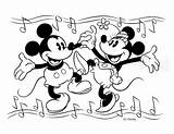 Coloring Mickey Mouse Valentines Pages Valentine Popular sketch template