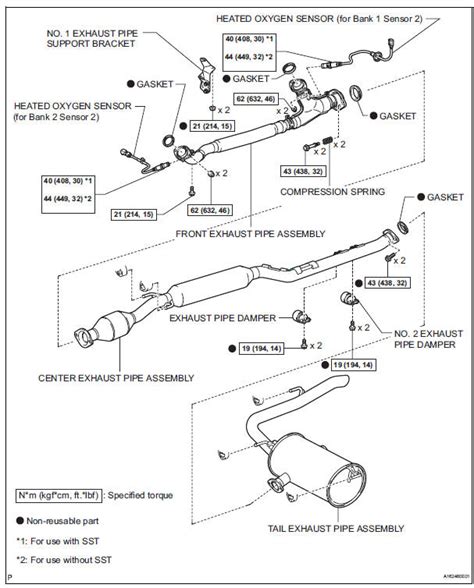toyota sienna service manual exhaust pipe  wd gr fe exhaust engine