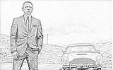 Bond James Coloring Pages Cars Martin Aston Filminspector Two Part Craig Daniel Knew Saw Soon sketch template