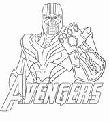 Thanos Endgame Colorear Desenho Wonder Sympathique sketch template