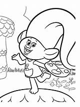 Trolls Coloring Colouring Pages Movie Troll A4 Kids Para Colorear Color Printable Dibujos Print Online Harper Fun Doll Book Face sketch template