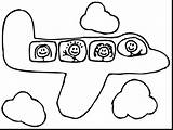 Coloring Transportation Pages Air Plane Cartoon Airplane Kids Colouring Printable Preschool Clip Clipart Cartoons Cliparts Bus Color Train School Sheets sketch template
