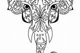 Ornamental Tusks Printables sketch template