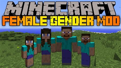 minecraft boobs female gender mod spotlight youtube
