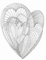 Heart Detailed Coloring Pages Hearts Drawing Abstract Advanced Zentangle Adult Getdrawings Choose Board Colouring Printable Volwassenen Voor Kleuren sketch template