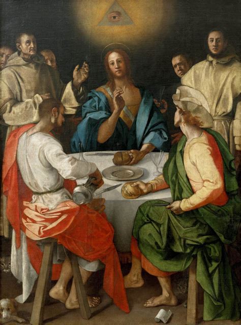 supper  emmaus  pontormo jacopo