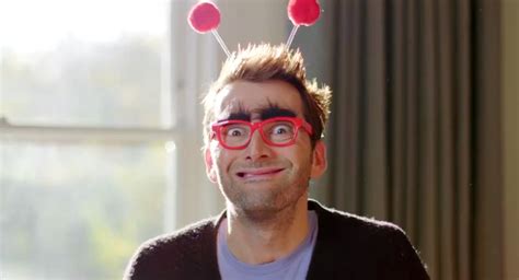 video and photos david tennant supports comic relief s make your face funny for money campaign