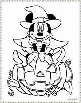 Disney Halloween Coloring Pages Cute Printable Kids Minnie Mouse Funny Print Acknowledgment Abilities Imagination Shading Route Engine Age Children Any sketch template