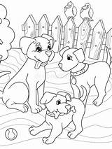 Colorare Bambini Cuccioli Famiglia Fumetto Psy Kolorowanki Puppies Malbuch Kinder Disegni Aard Psów Rodzina Ssaki Duckling Duck Puppy Animals Gestaltungsarbeit sketch template
