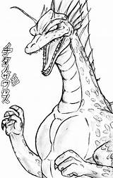 Titanosaurus Godzilla Amrock Credit sketch template
