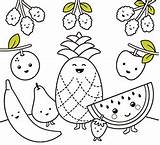 Coloring Food Pages Fruit Online sketch template