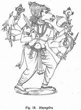 Vishnu Coloring Lord Pages Hindu God Hayagriva Trending Days Last Indian sketch template