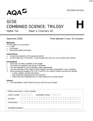 aqa gcse physics specimen paper  fill  sign printable template