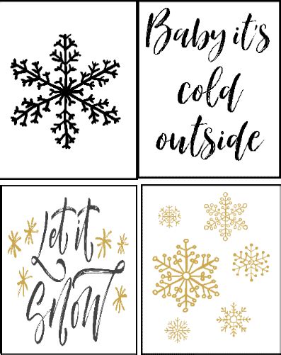 winter printables hairs   place