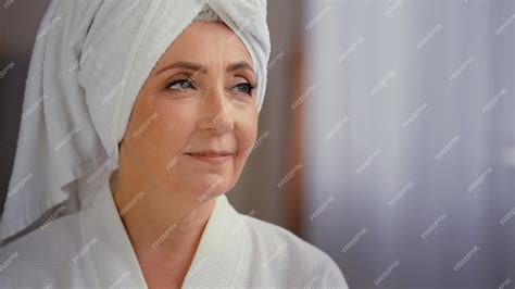 premium photo old caucasian woman mature lady elderly model female