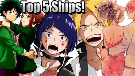 Top 5 Favorite Ships My Hero Boku No Hero Academia Youtube