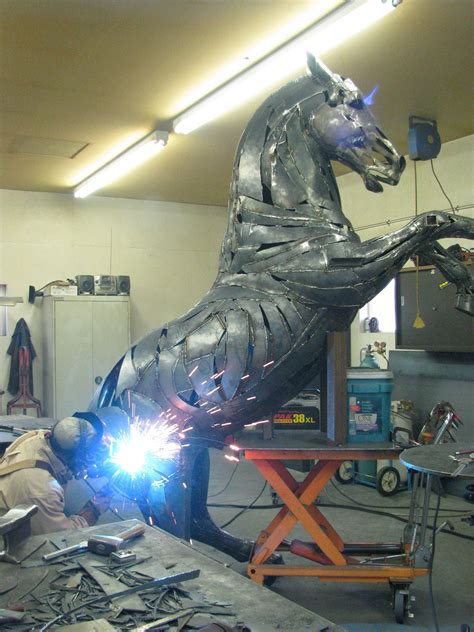 mommy metal horse sculptures metal art sculpture horse sculpture