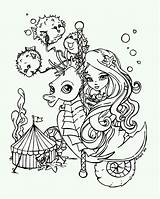 Coloring Mermaid Pages Lisa Frank Jade Dragonne Printable Cute Color Sheets Choose Board sketch template