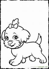 Baby Coloring Pages Puppies Cute Puppy Getcolorings sketch template