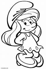 Coloring Pages Smurf Printable Kids sketch template