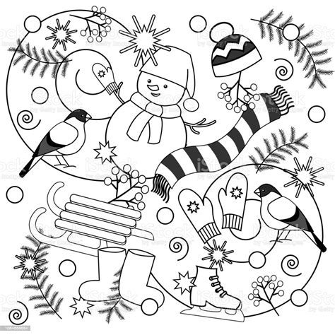 printable winter coloring pages winter season coloring pages