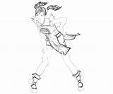 Xiaoyu Ling Tekken Action Pages Coloring sketch template