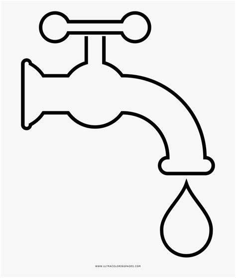 water tap coloring page outline  tap hd png  kindpng sexiz pix