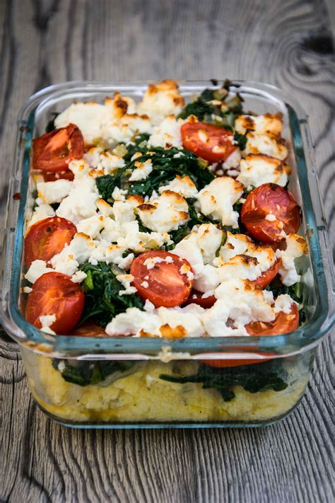 polenta spinat gratin mit feta und tomaten rezepte