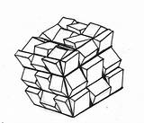 Cube Rubik Getdrawings Favor sketch template