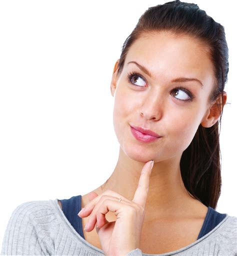 thinking woman png image purepng  transparent cc png image library