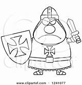 Templar Chubby Knight Illustration Battle Clipart Coloring Royalty Mad Ready Cory Thoman Vector Depressed Sad Designlooter 470px 79kb sketch template