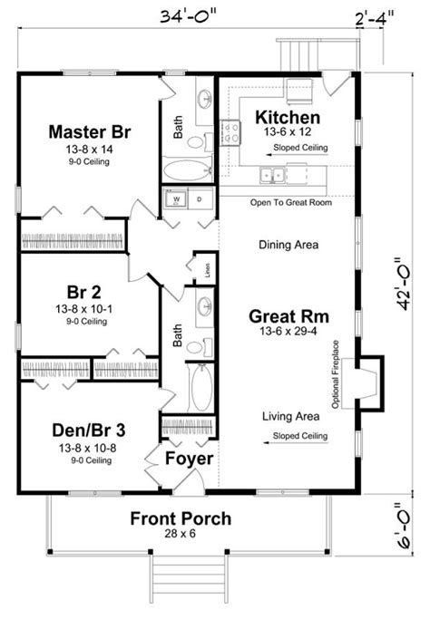 rectangle house plan   bedrooms  hallway  maximize space rectangle house plans