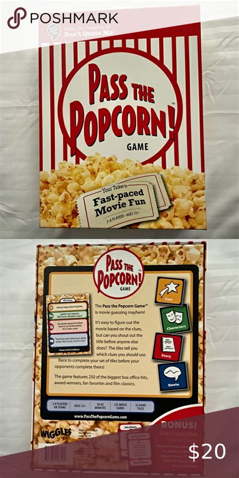 Nib Pass The Popcorn Game Nib Pass The Popcorn Game Box Opened But