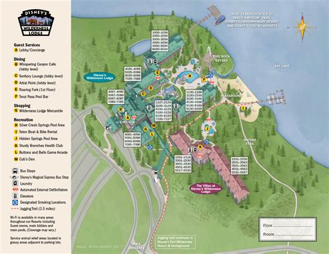wilderness lodge guide map photo