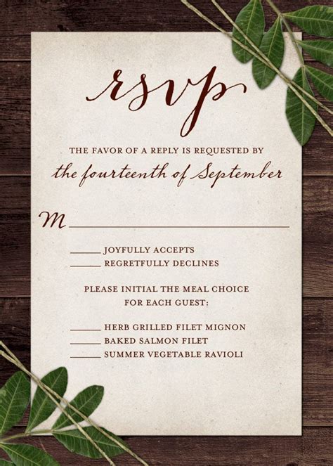 Wedding Rsvp Wording And Card Etiquette 2019 Shutterfly Wedding