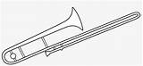 Trombone Seekpng sketch template