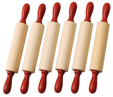 dough rolling pins 6pcs play‘n learn educational resources