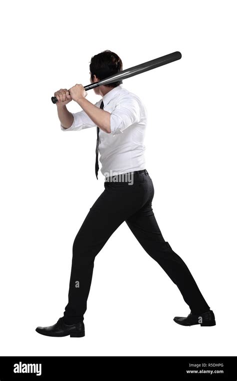 Man Baseball Bat Behind Back Cut Out Stock Images And Pictures Alamy