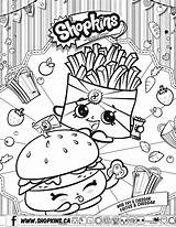 Shopkins Coloring Pages sketch template