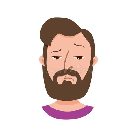 male emoji cartoon character stock vector illustration  hairstyle happy