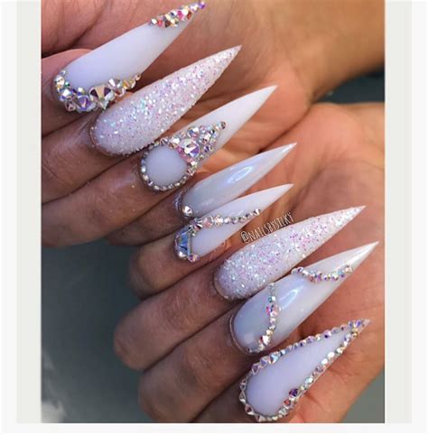 Pinterest Jay Ebony 😘 Acrylic Nails Stiletto Glue On Nails Luxury