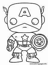 Funko Pop Coloring Pages Marvel America Captain Figures Pops Printable Print Kids Fun Character Popular Prints Book Dc Template sketch template