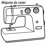Sewing Machine Coloring Pages Para Maquina Coser Colorear sketch template