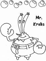 Mr Coloring Pages Krabs sketch template