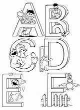 Sesame Coloring Street Pages Alphabet Elmo Party Printable Printables Colouring Kids Worksheets Birthday Oscar Sheets Grouch Preschool Color Count Fun sketch template