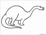 Sauropod Dinosaur Apatosaurus Pages Coloring Jurassic Color Kids Coloringpagesonly sketch template