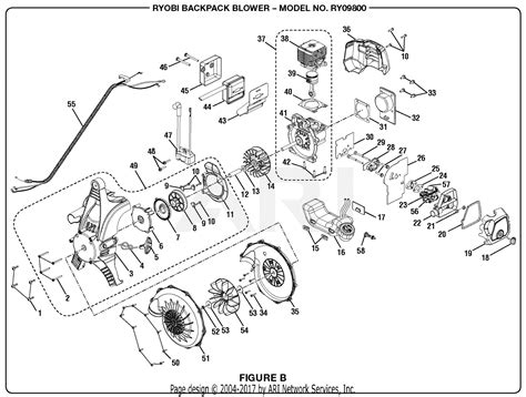 homelite ry backpack blower parts diagram  figure