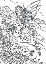 Coloring Pages Fairy Adult Adults Garden Printable Print Color Detailed Graphic Fairies Intricate Forest Evil Faerie Sheets Getcolorings Colouring Paper sketch template