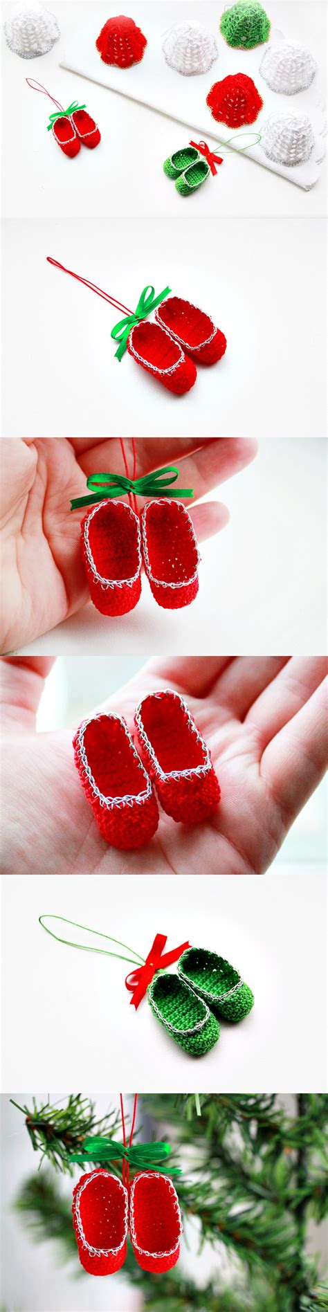 mini crochet slippers  wonderfuldiycom