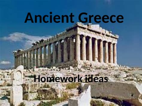 homework ideas ancient greece teaching resources